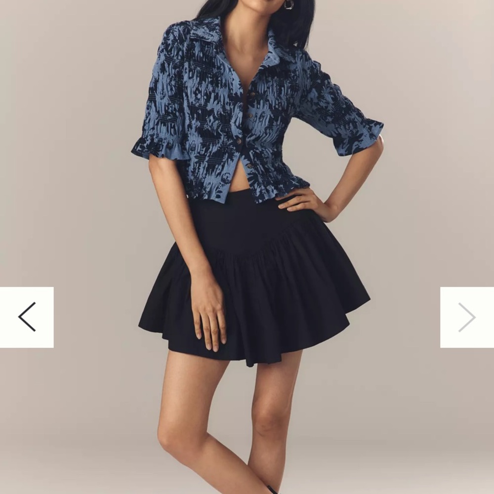 Anthropologie Blue Button Down Shirt